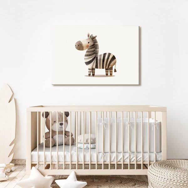Slika slatka crtana zebra