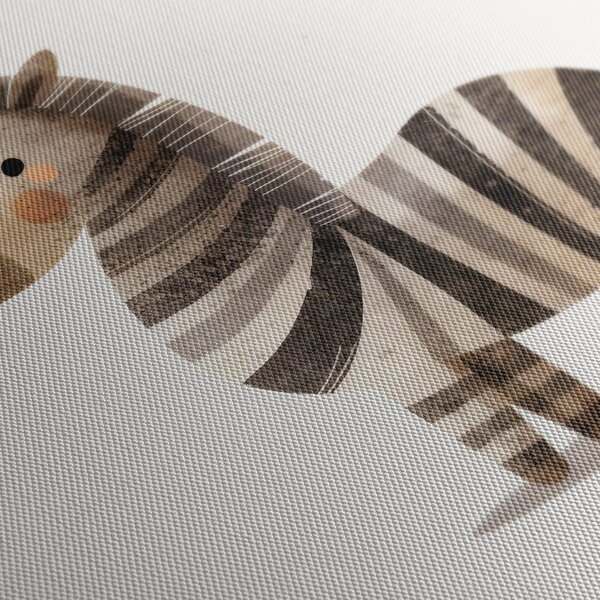 Slika slatka crtana zebra