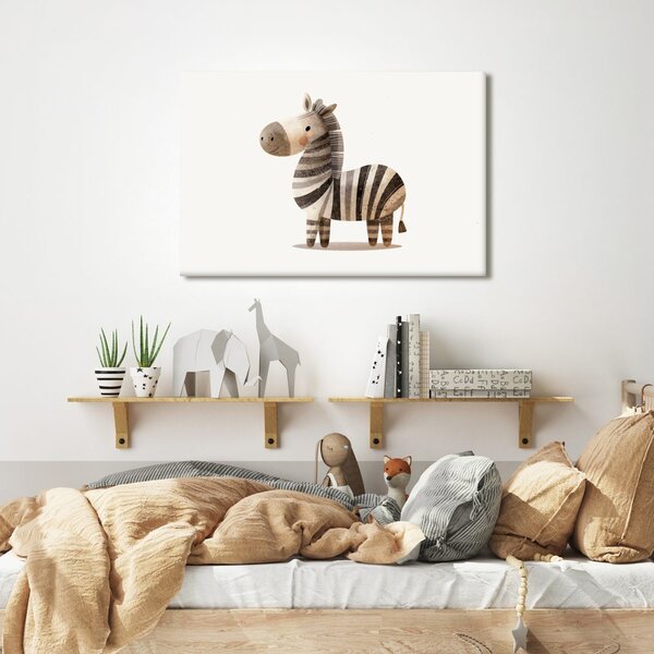 Slika slatka crtana zebra