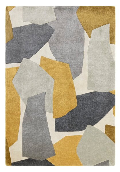 Oker žuti/sivi ručno rađen tepih od recikliranih vlakna 160x230 cm Romy – Asiatic Carpets