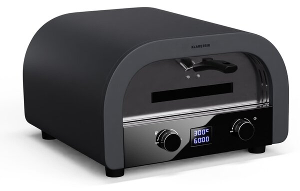 Klarstein FornoVetro, pećnica za pizzu, dupli grijaći elementi, 2200 W, 550 °C, Cool Touch, unutarnja i vanjska