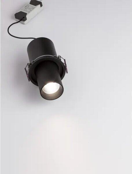 PIN UGRADBENA SVJETILJKA CRNA 12W 720Lm 3000K IP32 NL9232131