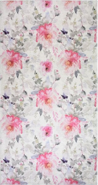 Ružičasti/boje slonovače periv tepih 80x150 cm Pink Garden – Vitaus