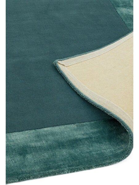 Petrolej zeleni ručno rađen tepih od mješavine vune 160x230 cm Ascot – Asiatic Carpets
