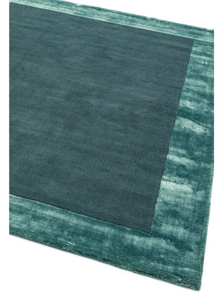 Petrolej zeleni ručno rađen tepih od mješavine vune 160x230 cm Ascot – Asiatic Carpets