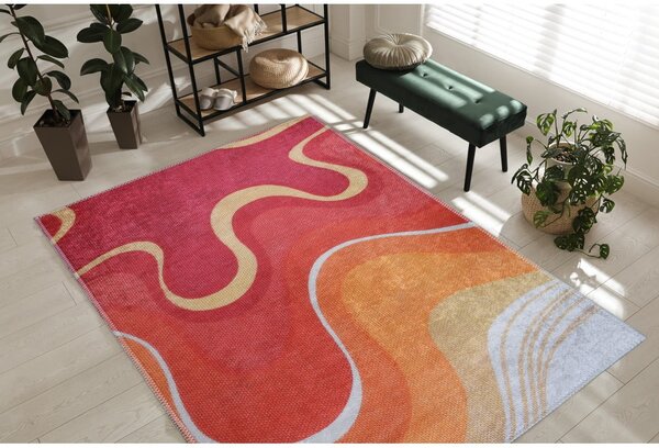 Crveni/narančasti periv tepih 60x100 cm Colors of Joy – Vitaus