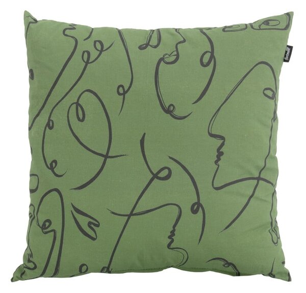 Vanjski zeleni jastuk Hartman Faces, 50 x 50 cm