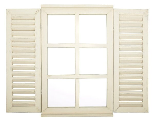 Bijelo ogledalo Esschert Design Window, 59 x 39 cm