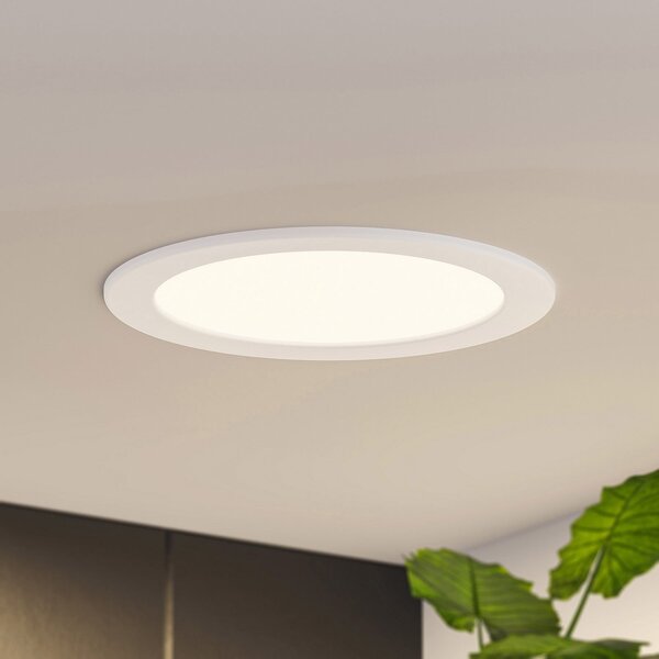 PRIOS Prios LED ugradna svjetiljka Cadance, bijela, 22 cm, set od 3 komada, CCT, prigušiva, Bijela, kupaonica, Aluminij, Okrugla ugradna svjetla