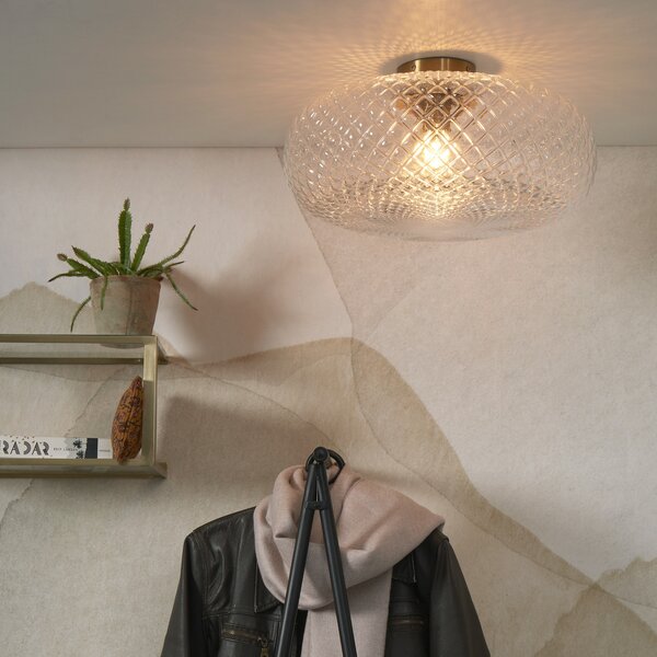 IT´S ABOUT ROMI IT'S stropnoj rasvjeti Venice, prozirno, staklo, 44 cm, E27, prigušiva, Providna, Dnevni boravak/blagovaonica, Staklo