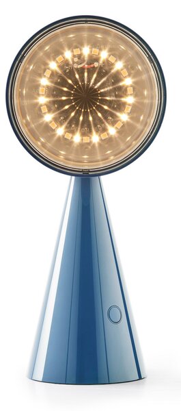 Tom Dixon LED punjiva stolna lampa POSE, svijetloplava, visina 25 cm, IP20, prigušiva, Plava, Dnevni boravak/blagovaonica, Plastika