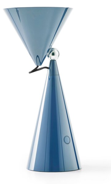 Tom Dixon LED punjiva stolna lampa POSE, svijetloplava, visina 25 cm, IP20, prigušiva, Plava, Dnevni boravak/blagovaonica, Plastika