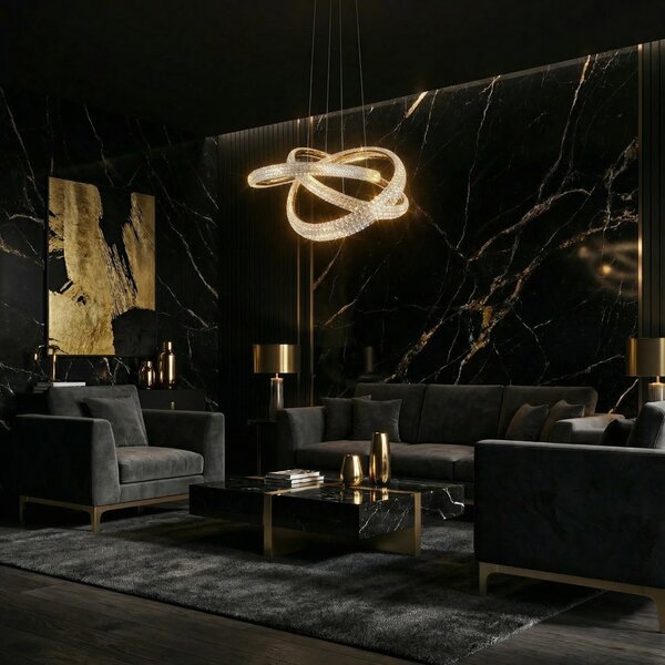 VISEĆA STROPNA LAMPA G153-CP GOLD