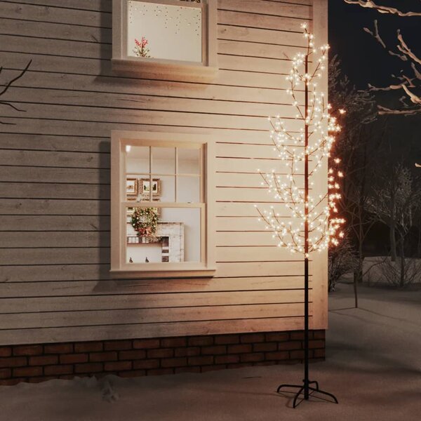 VidaXL Drvce rascvjetane trešnje 368 tople bijele LED žarulje 300 cm