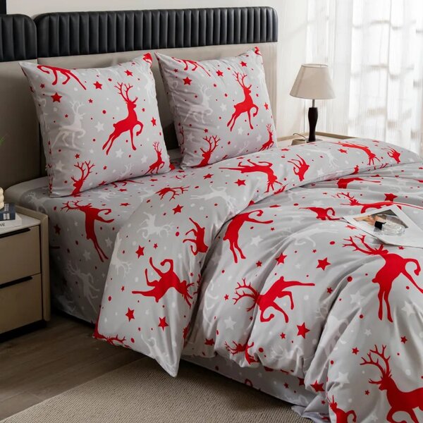 Posteljina od mikrovlakana SNOWDEER svijetlosiva Dimenzije posteljine: 70 x 80 cm | 140 x 200 cm