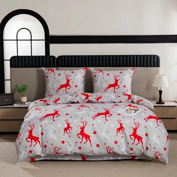 Posteljina od mikrovlakana SNOWDEER svijetlosiva Dimenzije posteljine: 70 x 80 cm | 140 x 200 cm