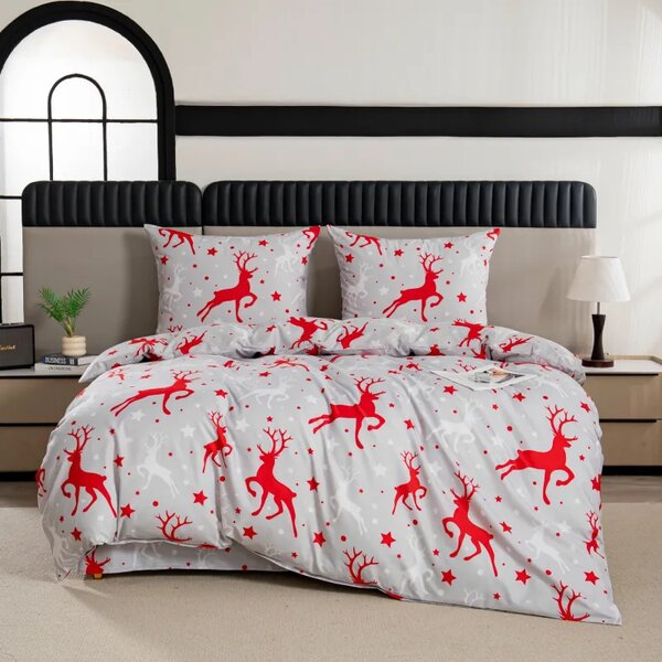 Posteljina od mikrovlakana SNOWDEER svijetlosiva Dimenzije posteljine: 70 x 80 cm | 140 x 200 cm