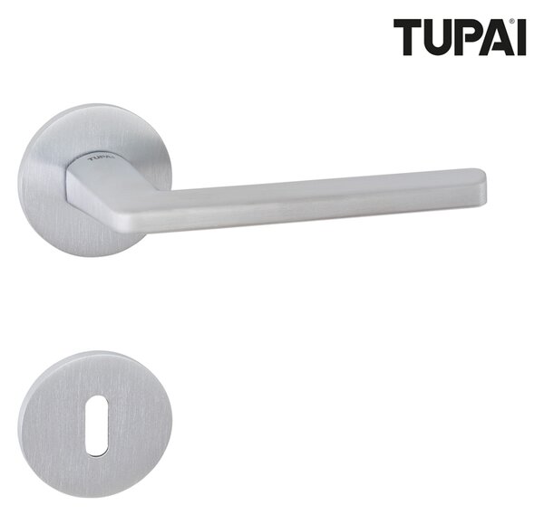 Kvaka Tupai Celio krom mat materijal: zamak · rozeta: ključ / cilindar / WC Cilindar