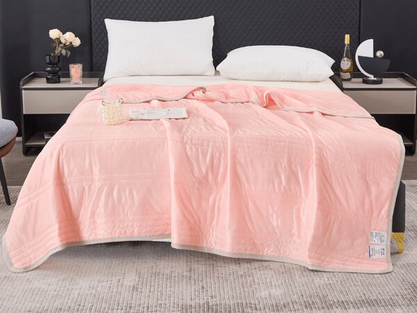 Hladni ljetni poplun CELIA, boja lososa Dimenzije: 200 x 220 cm