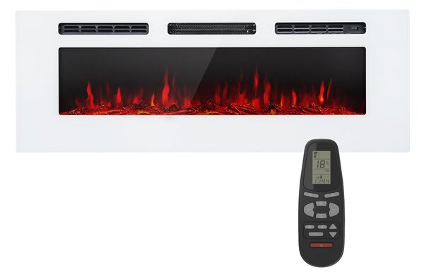 Klarstein Galeras, električni zidni i ugradbeni kamin, 1800 W, LED, 3 boje, timer