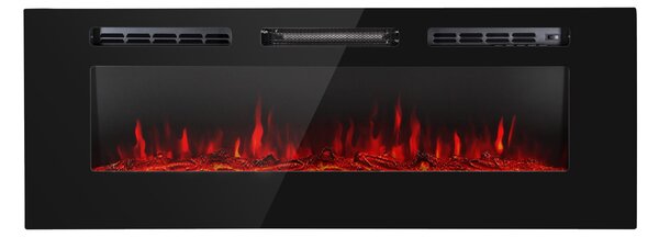 Klarstein Galeras, električni zidni i ugradbeni kamin, 1800 W, LED, 3 boje, timer