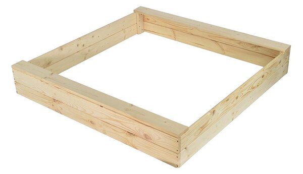 ATMOWOOD Drveni prirodni pješčanik 120 x 120 x 20 cm