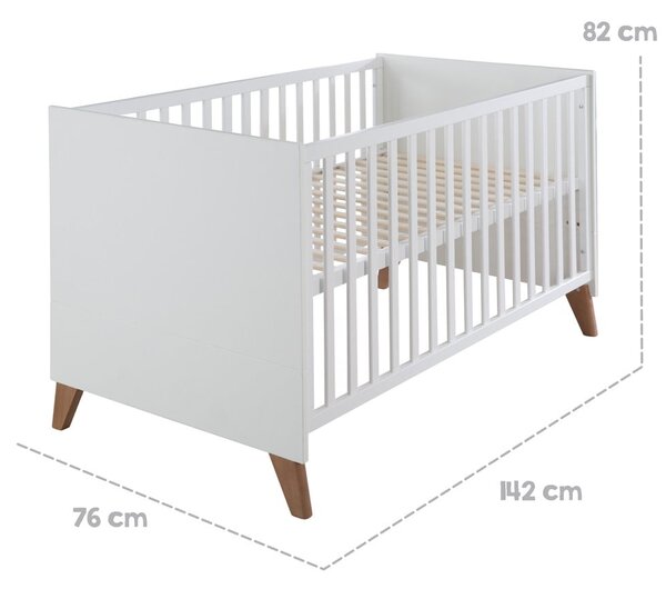 Bijeli/u prirodnoj boji dječji krevet 70x140 cm Ole – Roba