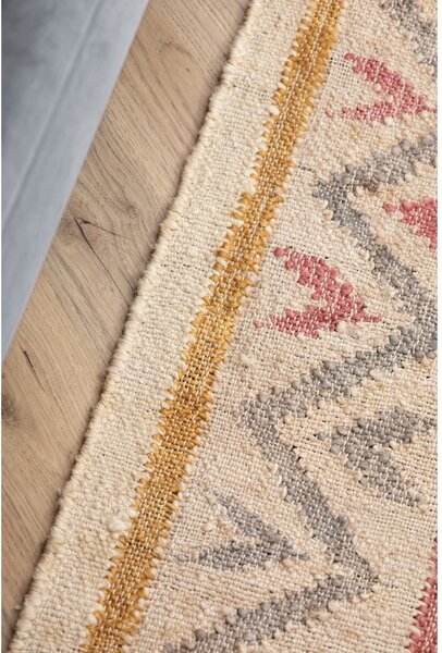Krem ručno rađen juten tepih 120x170 cm Roya Imani – Elle Decoration