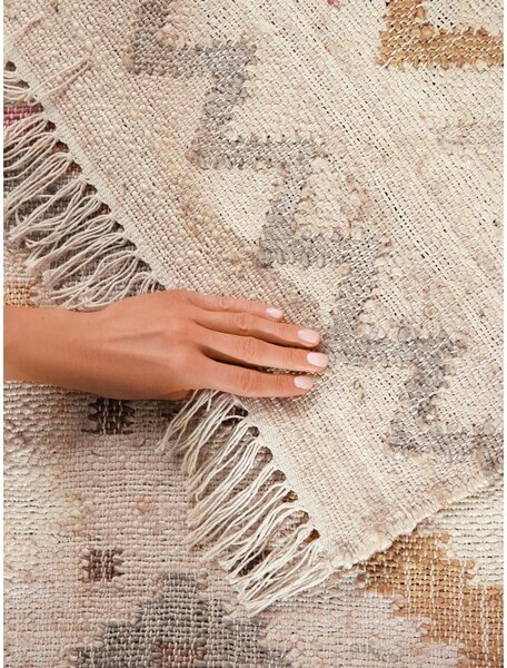 Krem ručno rađen juten tepih 120x170 cm Roya Imani – Elle Decoration