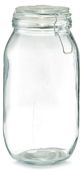 Zeller Staklenka s klip zataračem, 2000 ml, Ø 12,6 x 25,5 cm