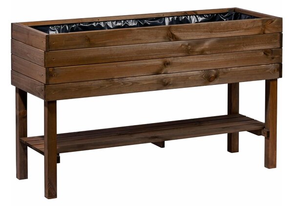 ATMOWOOD Drvena gredica s policom 117 x 40 x 70 cm