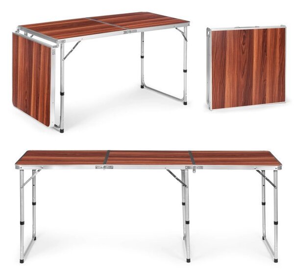 Sklopivi ugostiteljski stol 180 x 60 cm imitacija drveta 3-dijelni