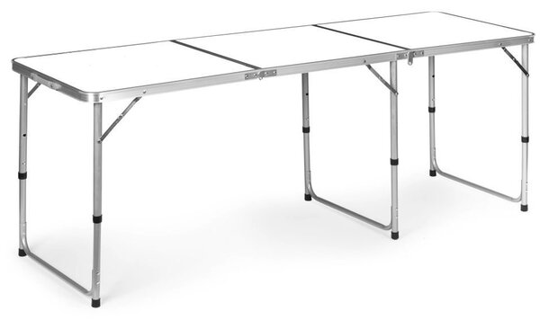 Sklopivi ugostiteljski stol 180 x 60 cm bijeli 3-dijelni