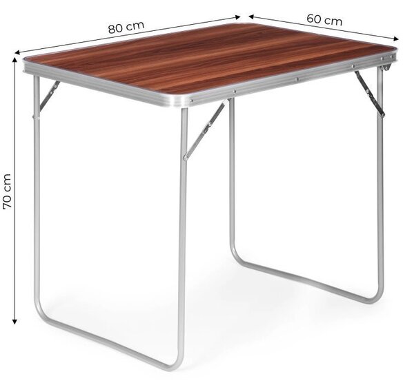 Sklopivi ugostiteljski stol 80 x 60 cm sa imitacijom drveta