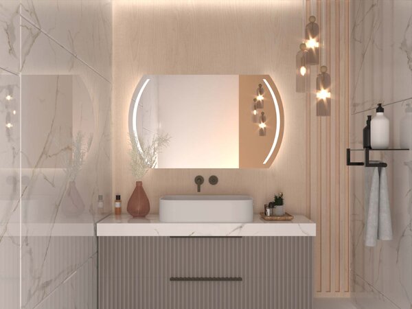 Netipično ogledalo s LED osvjetljenjem A5