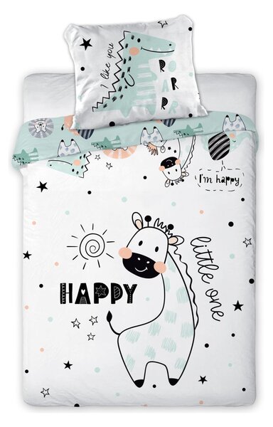 FARO posteljina 2 djelna Cuddles white/green