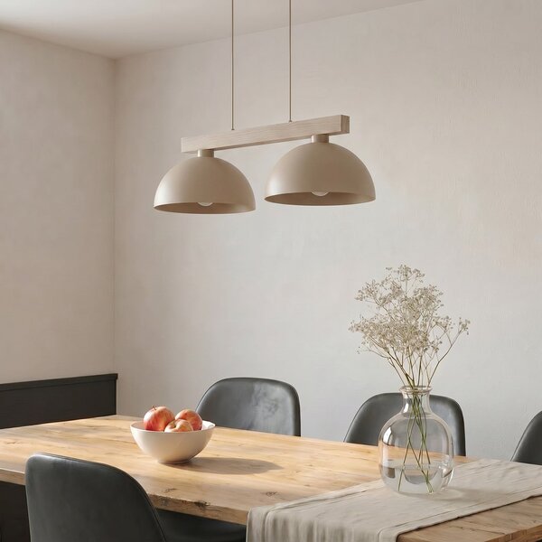 Viseće Svjetiljka TK Lighting, Oslo, prigušiv, Bež, Dnevna soba, Metal, Moderan