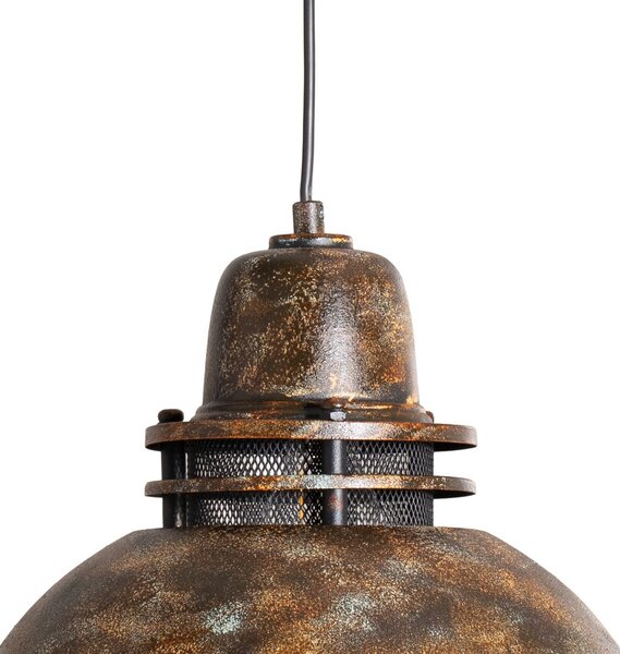 Viseće Svjetiljka Opviq, Tibet, prigušiv, Smeđa / hrđa, Blagovaonica, Metal, Vintage