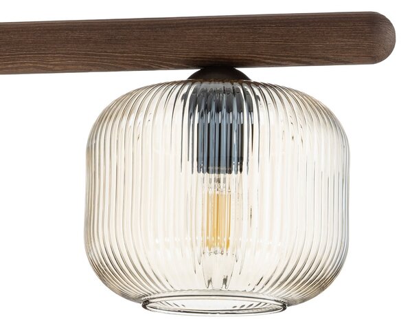 Viseće Svjetiljka TK Lighting, Salvia, prigušiv, Drvo, Dnevna soba, Staklo