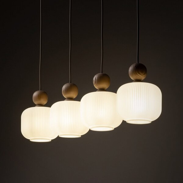 Viseće Svjetiljka TK Lighting, Ballo, prigušiv, Bež, Dnevna soba, Staklo