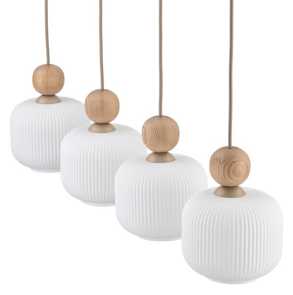 Viseće Svjetiljka TK Lighting, Ballo, prigušiv, Bež, Dnevna soba, Staklo