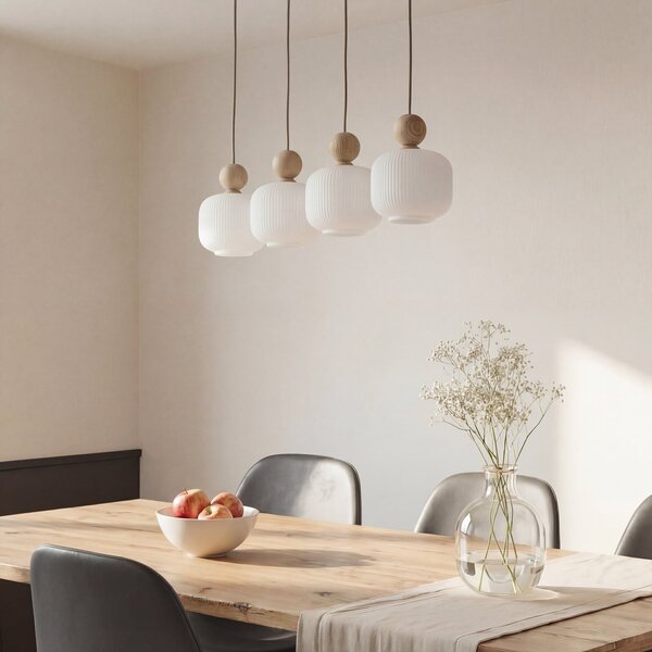 Viseće Svjetiljka TK Lighting, Ballo, prigušiv, Bež, Dnevna soba, Staklo