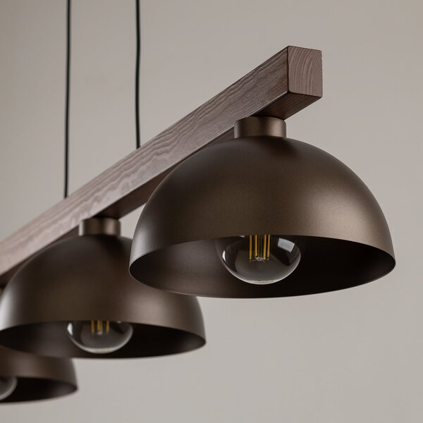 Viseće Svjetiljka TK Lighting, Oslo, prigušiv, Smeđa / hrđa, Dnevna soba, Metal, Moderan