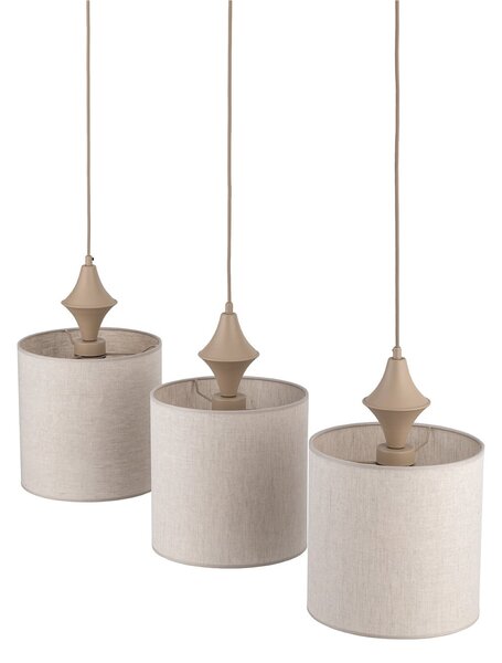 Viseće Svjetiljka TK Lighting, Amura, prigušiv, Bež, Dnevna soba, Tkanina / tekstil, Moderan