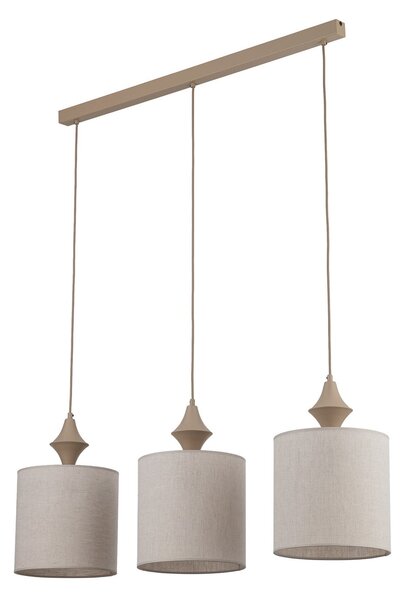 Viseće Svjetiljka TK Lighting, Amura, prigušiv, Bež, Dnevna soba, Tkanina / tekstil, Moderan