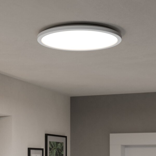 EGLO connect LED stropna svjetiljka Rovito-Z, bijela, Ø 39 cm, prigušiva, Bijela, Dnevni boravak/blagovaonica, Plastika, Zid okrugli