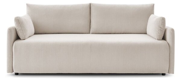 Bež sklopiva sofa od samta 211 cm Marcel – Bobochic Paris