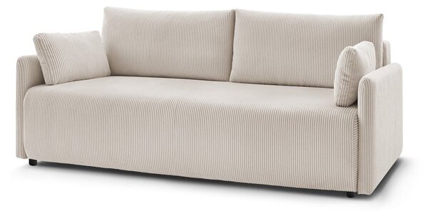 Bež sklopiva sofa od samta 211 cm Marcel – Bobochic Paris