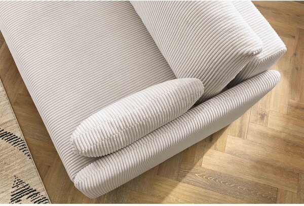 Bež sklopiva sofa od samta 211 cm Marcel – Bobochic Paris