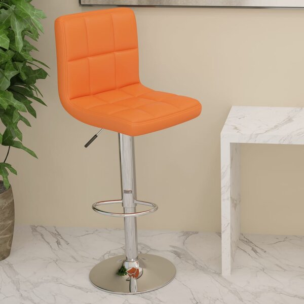 VidaXL Barski stolac od umjetne kože narančasti